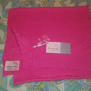 🎀New- Dragonfly 100% bamboo pink scarf shawl wrap
